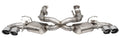 Corsa 2020 Corvette C8 3in Valved Cat-Back 4.5in Pol Quad Tips - Fits Factory Perf Exhaust w/ AFM 21100