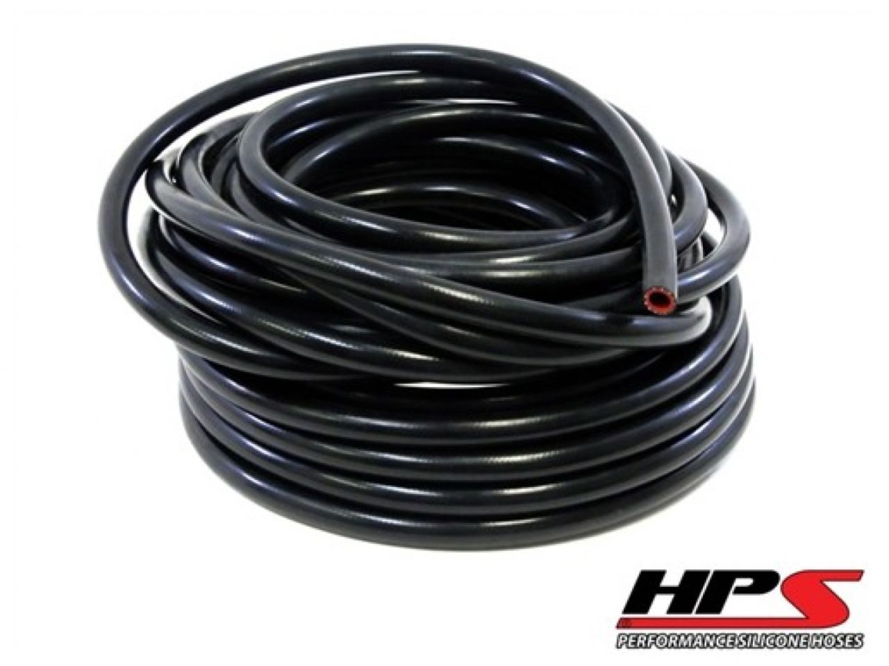 HPS High Temp 1" ID (25mm) Reinforced Silicone Heater Hose Black - 10 Feet
