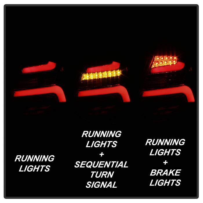 Spyder 12-14 Ford Focus 5DR LED Tail Lights - Black Smoke (ALT-YD-FF12-LED-BSM) 5085146