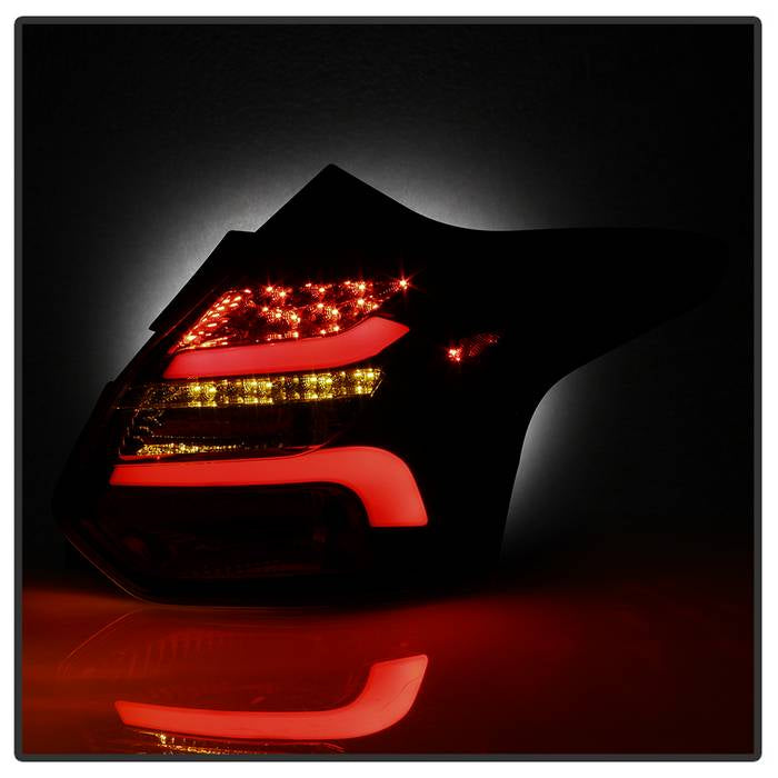 Spyder 12-14 Ford Focus 5DR LED Tail Lights - Black Smoke (ALT-YD-FF12-LED-BSM) 5085146