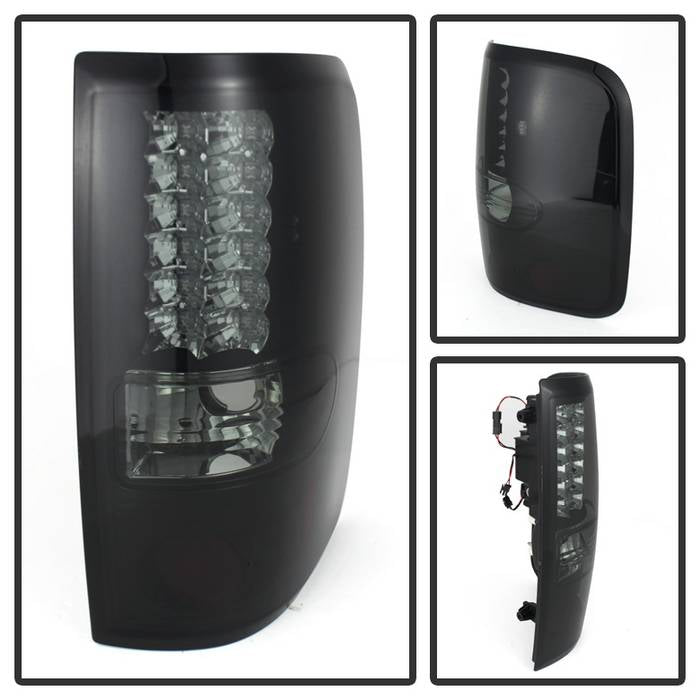 Spyder Ford F150 side 04-08 (Not Fit Heritage & SVT)LED Tail Lights Blk Smke ALT-YD-FF15004-LED-BSM 5078131