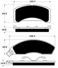 Porterfield Brake Pads for 1982 FORD MUSTANG 10" Rear Shoe