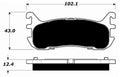 Porterfield Brake Pads for 1998 FORD ZX2