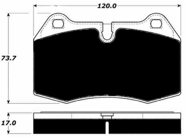 Porterfield Brake Pads for 1997 NISSAN SKYLINE GTR R34 2.6 Twin Turbo