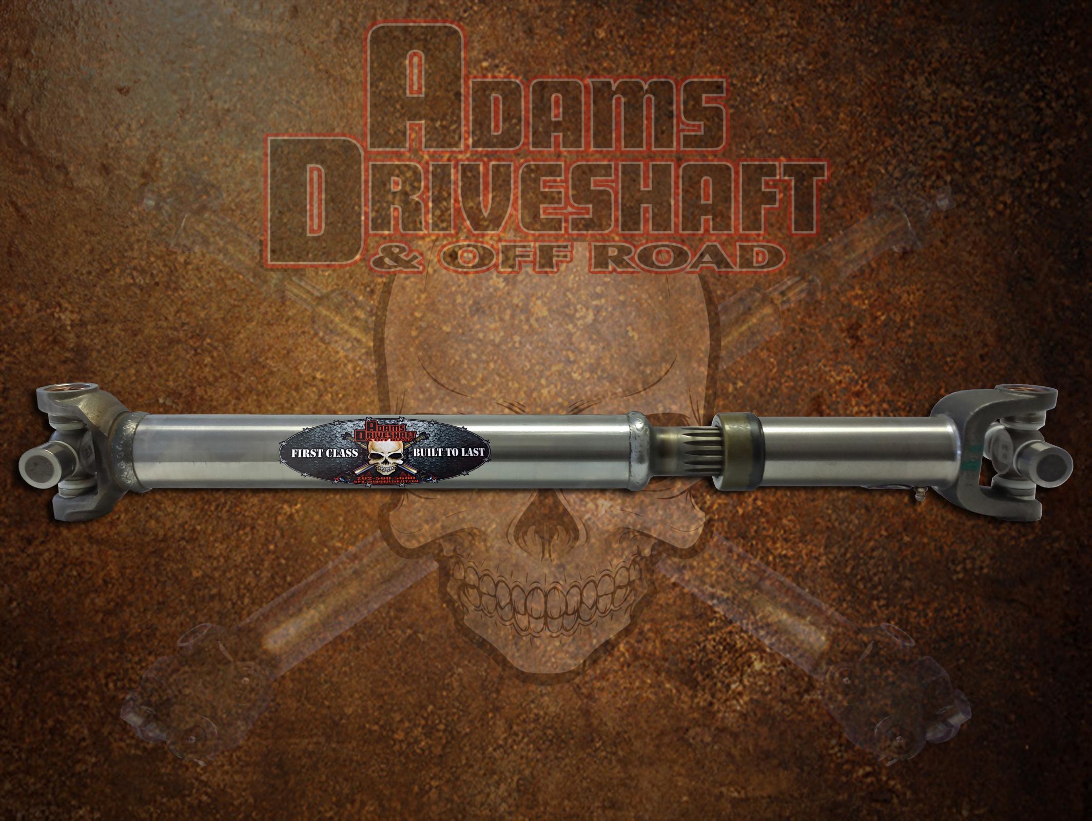 Adams Driveshaft Heavy Duty Series Rear 1310 Slip-N-Stub Driveshaft with Greasable U-Joints — Jeep CJ | ASDCJ-1310SR-G