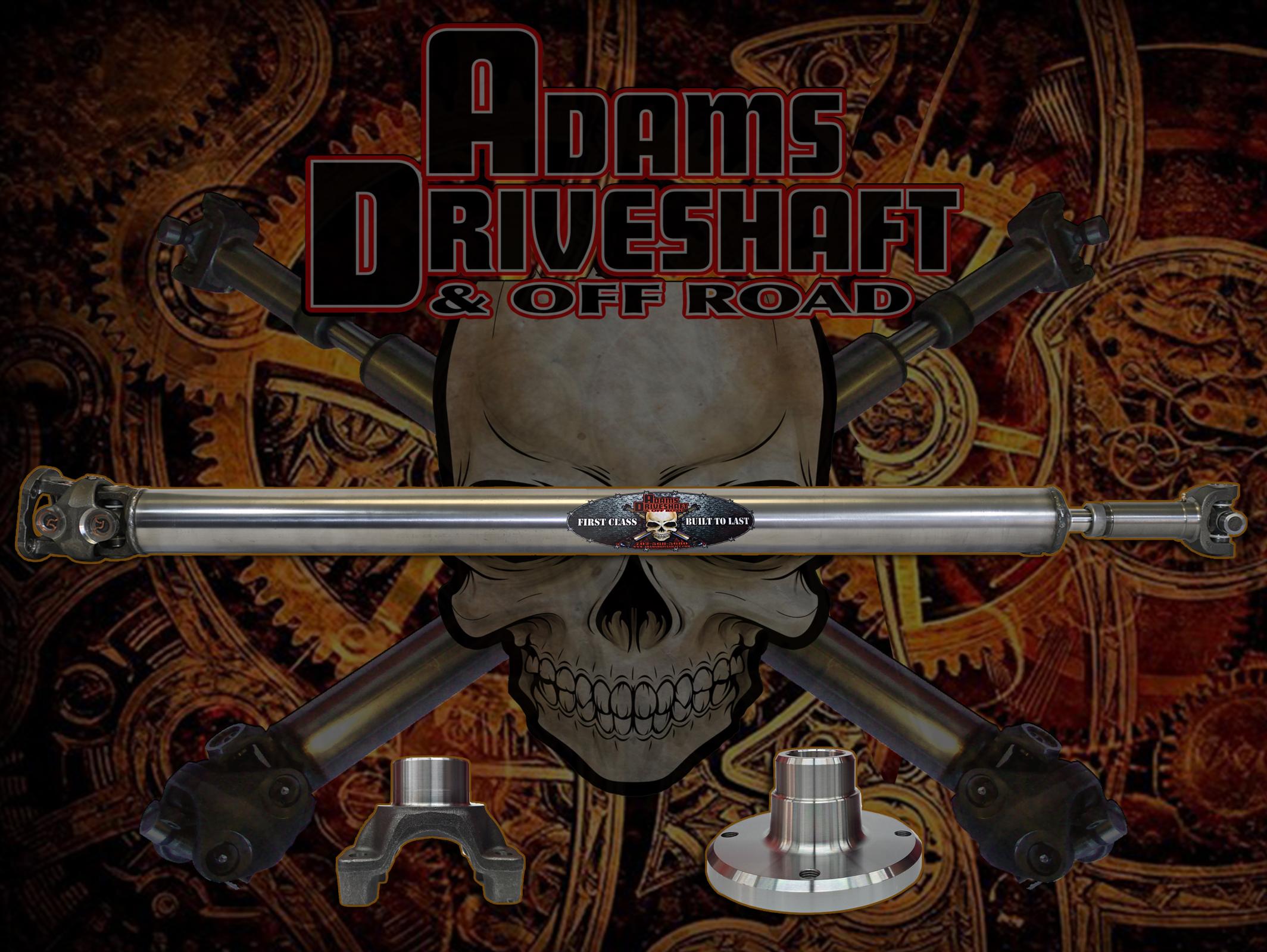 Adams Driveshaft Extreme Duty Series 1-Piece Rear 1350 CV Driveshaft — Jeep JT Gladiator Rubicon | ASDJT-1350R-S-1PC-RUB