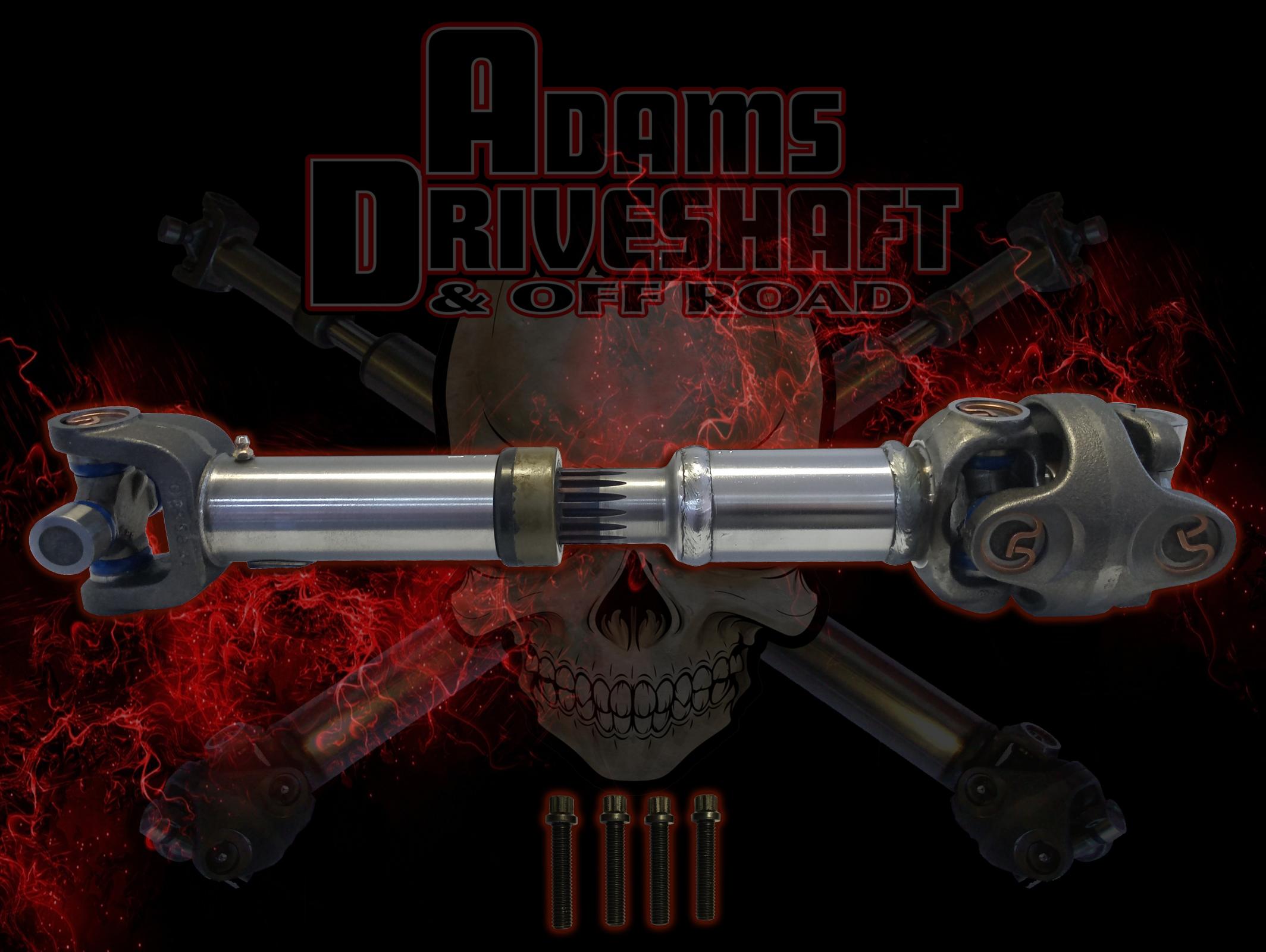 Adams Driveshaft Extreme Duty Series Rear 1310 CV Driveshaft — Jeep TJ Wrangler Non-Rubicon | SYE Kit Required | ASDTJ-1310CVR-S