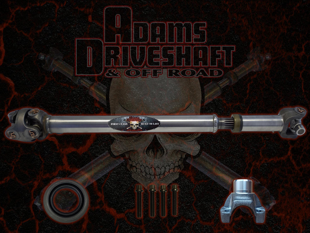 Adams Driveshaft Heavy Duty Series Rear 1310 CV Driveshaft — 1987–1993 Jeep YJ Wrangler | Yoke-Style SYE Required | ASDYJ-1310CVR-G