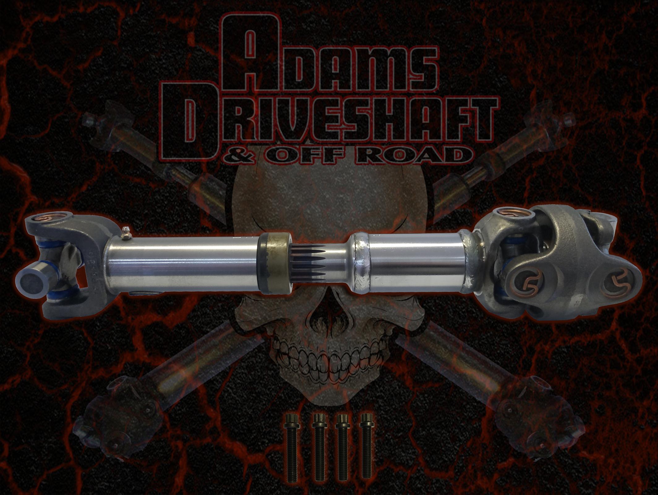 Adams Driveshaft Extreme Duty Series Rear 1310 CV Driveshaft — 1987–1993 Jeep YJ Wrangler | Yoke-Style SYE Required | ASDYJ-1310CVR-S