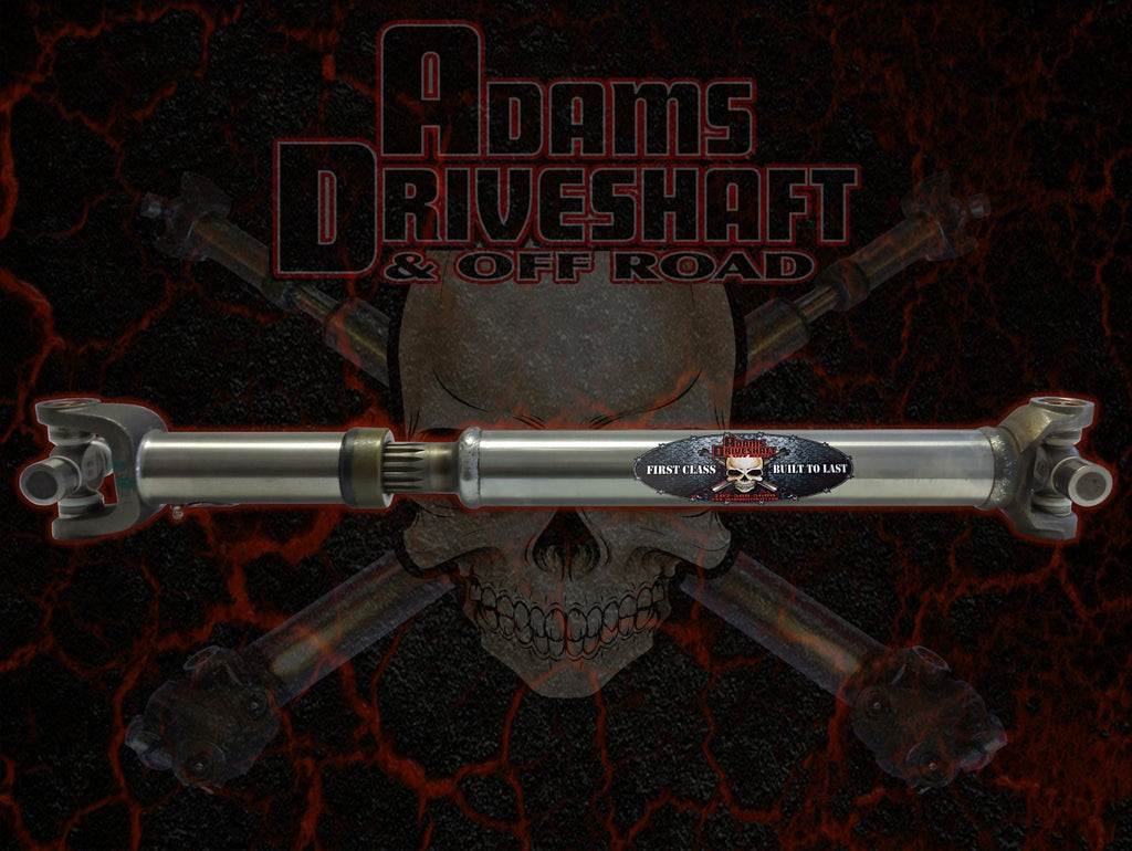 Adams Driveshaft Extreme Duty Series Front 1310 Slip-N-Stub Driveshaft with Solid U-Joints — Jeep YJ Wrangler | ASDYJ-1310SF-S