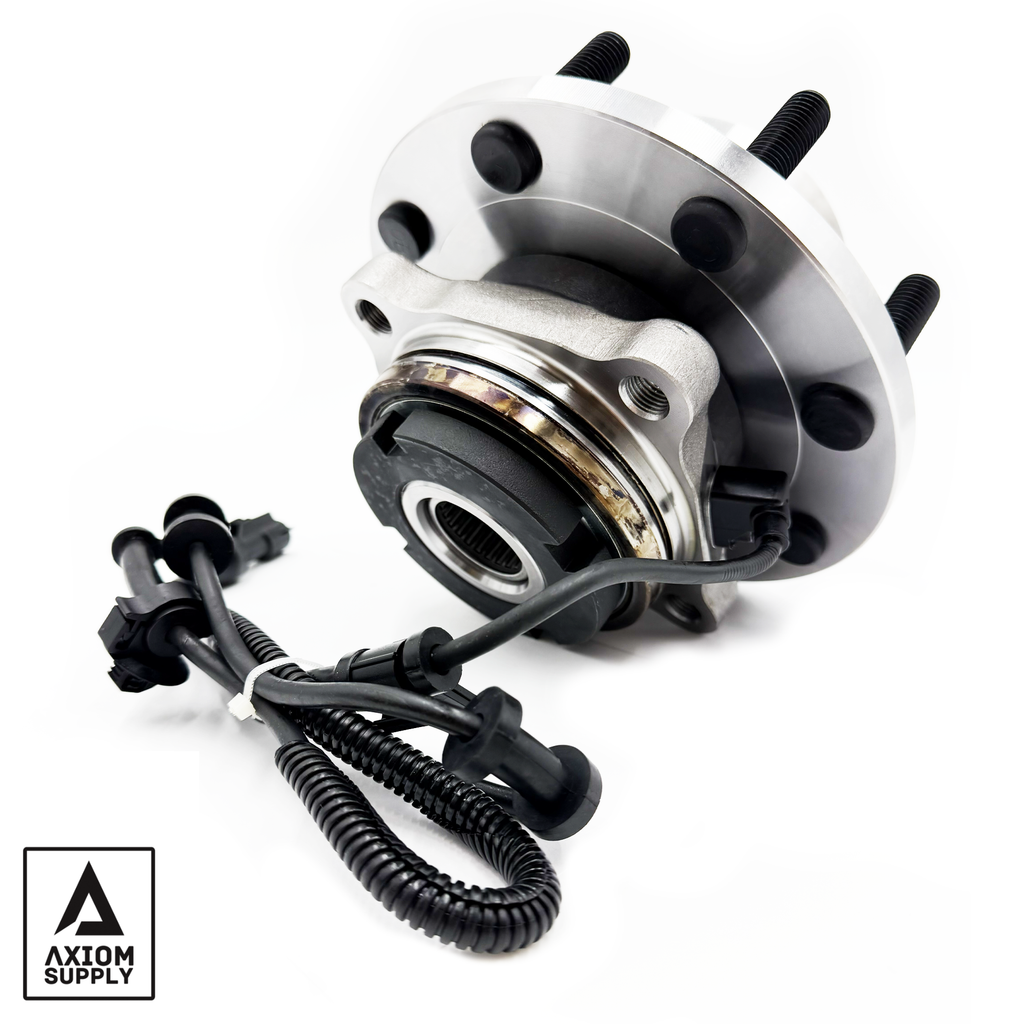Axiom Supply wheel bearing assembly for Ford F250-F350 4WD, lifetime warranty, coarse thread, durable auto part.