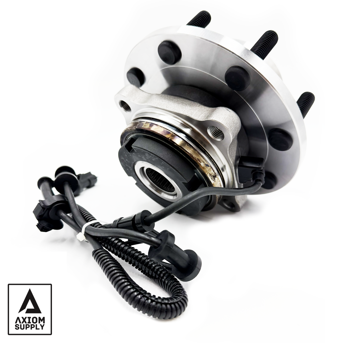 Axiom Supply wheel bearing assembly for Ford F250-F350 4WD, lifetime warranty, coarse thread, durable auto part.