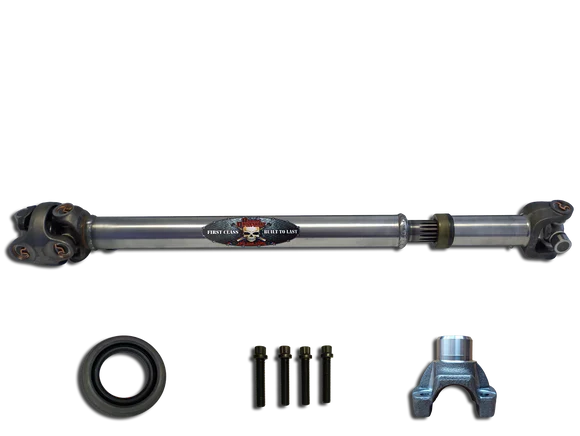 Adams Driveshaft Heavy Duty Series Front 1310 CV Driveshaft with T-Case Yoke & Seal — Jeep YJ Wrangler | ASDYJ-1310CVFC-G