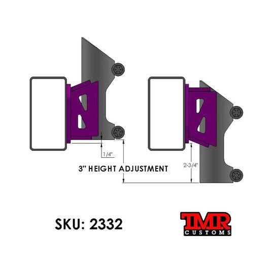 TMR Bump Stop Frame Mount - 1" OFFSET