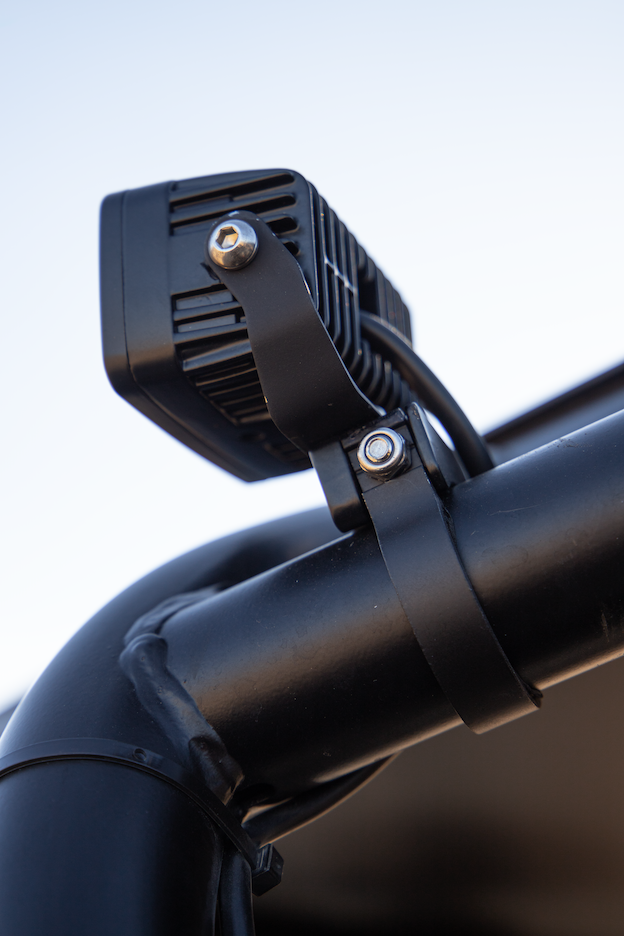 GGLighting GP10 Flood Offroad LED Pod installed on offroad vehicle, featuring durable construction and bright LED illumination