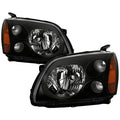 SPYDER Xtune Mitsubishi Galant 04-08 Amber Crystal Headlights Black HD-JH-MG04-AM-BK 5072900