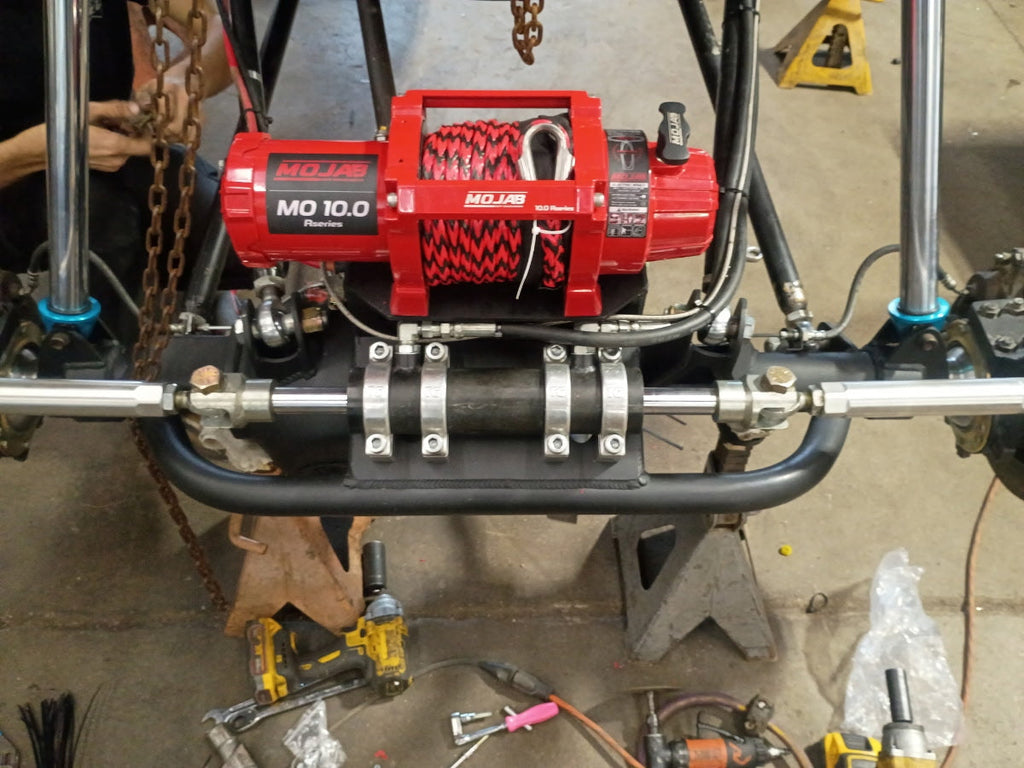MOJAB OFFROAD MOJAB MO10.0 R-Series 10,000 lb off-road winch with steel cable and durable black housing