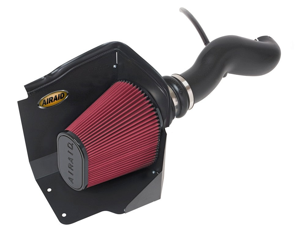 Airaid 09-10 GM Trucks 6.0L w/ Mech Fans CAD Intake System w/ Tube (Dry / Red Media) 201-235