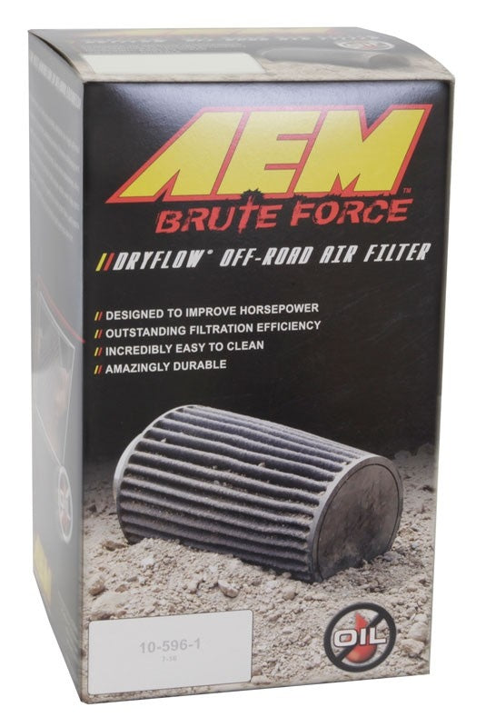 AEM Induction AEM Dryflow 3in. X 9in. Round Tapered Air Filter 21-2039BF