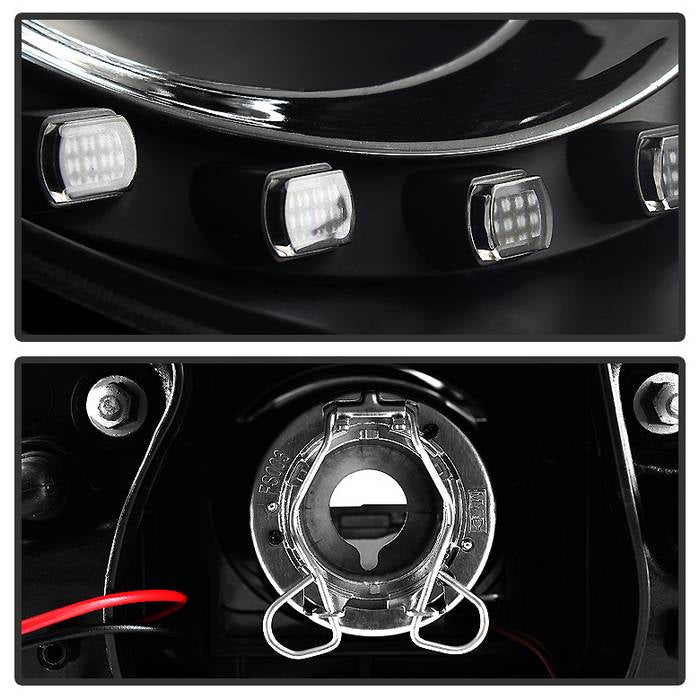 Spyder Volkswagen Beetle 06-10 Projector Headlights DRL LED Black PRO-YD-VB06-DRL-BK 5080929