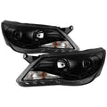 Spyder Volkswagen Tiguan 09-11 Projector Headlights DRL Black High H1 Low H7 PRO-YD-VTIG09-DRL-BK 5042651