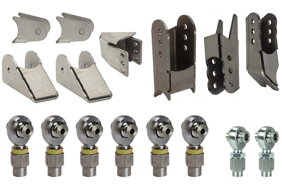Riley Mountain Motorsports 3 Link Kit with 1.25-inch Heims, featuring durable metal links and joints for off-road vehicle suspension.