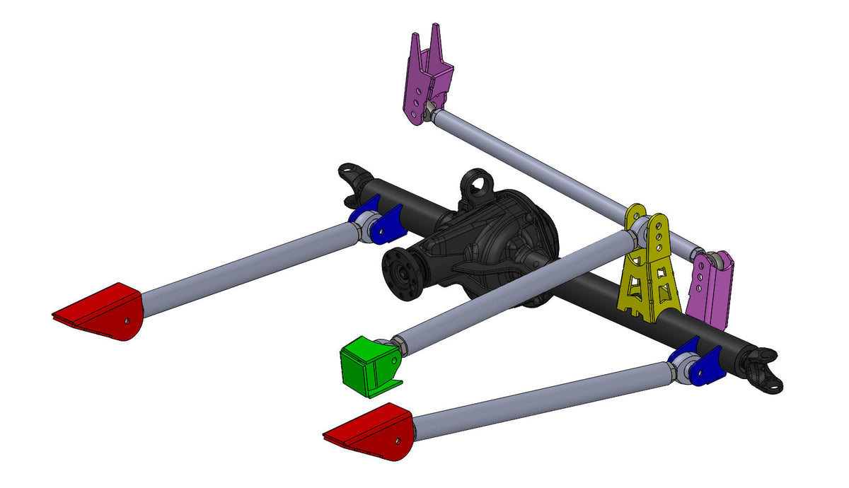 Riley Mountain Motorsports 3 Link Kit with 1.25-inch Heims, featuring durable metal components and adjustable link arms for off-road suspension.