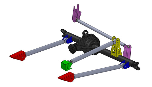 Riley Mountain Motorsports 3 Link Kit with 1.25-inch Heims, featuring durable metal components and adjustable link arms for off-road suspension.