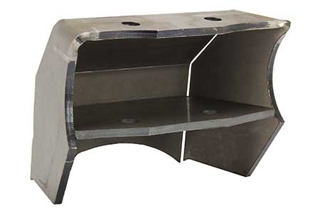 Riley Mountain Motorsports upper horizontal 4-link brackets for Toyota mini truck showing metal link components and mounting points.