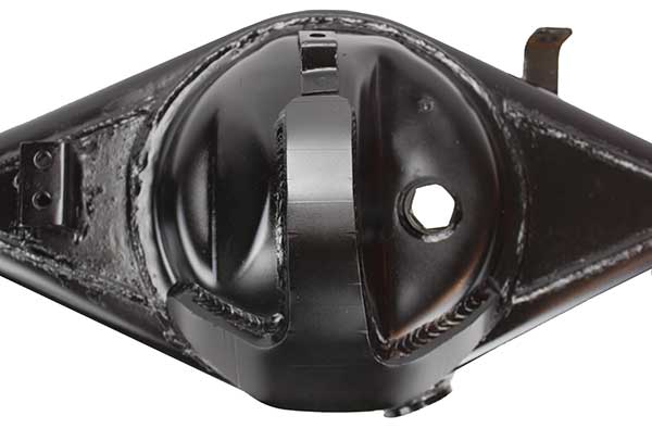 Toyota axle housing bash plate by Riley Mountain Motorsports, 3/8" thick diff guard for protection and durability.