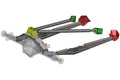 Riley Mountain Motorsports 48-inch trailing arm 4 link kit with metal components and mounting hardware for vehicle suspension.