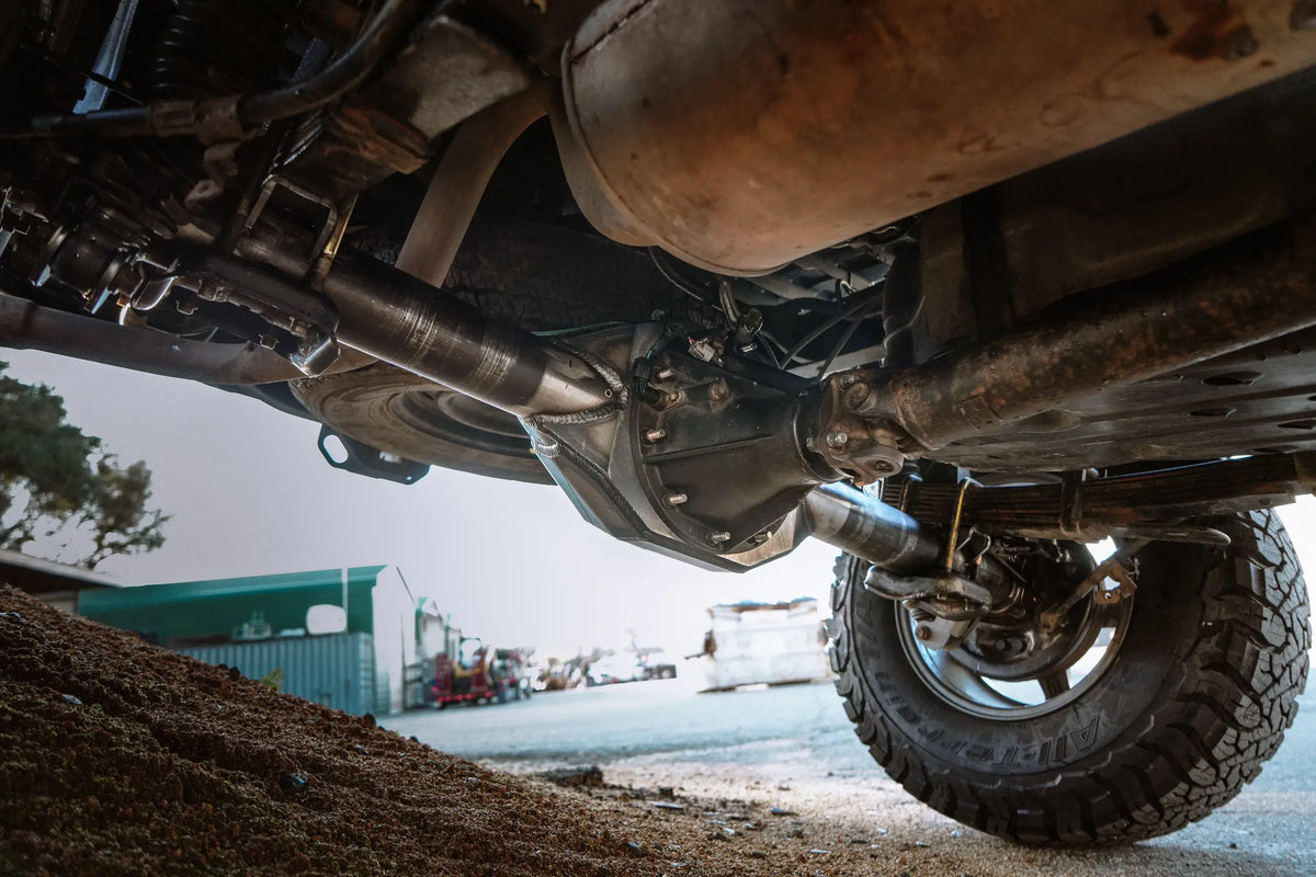 Toyota Tacoma 8.75-inch rear housing for model years 2016-2023, durable axle part from Riley Mountain Motorsports.