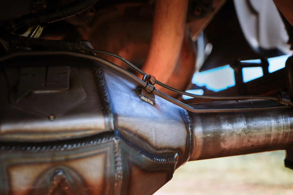 Toyota Tacoma 2016-2023 rear axle housing in black, designed for 8.75-inch axle, made by Riley Mountain Motorsports