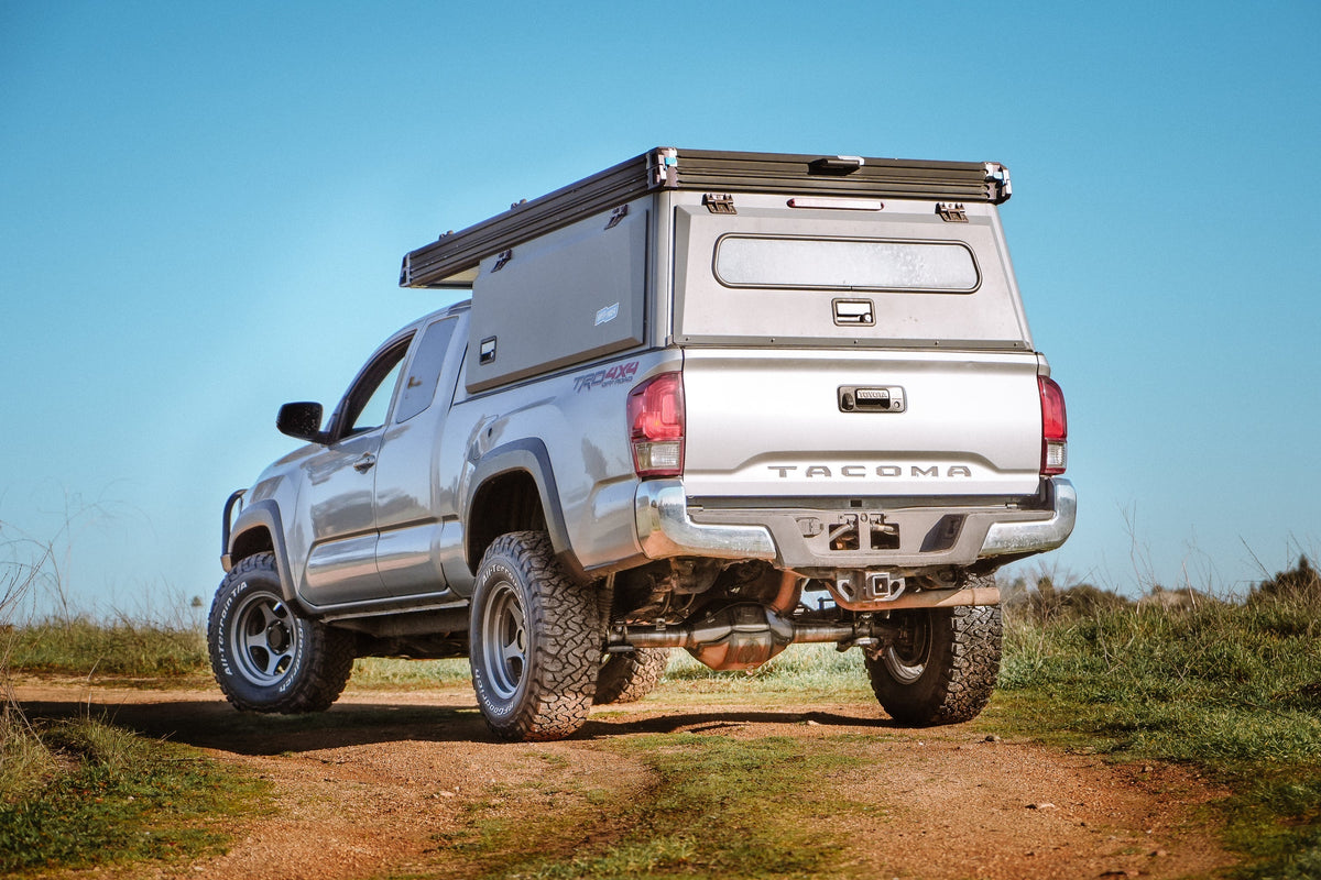Toyota Tacoma 8.75-inch rear axle housing by Riley Mountain Motorsports, showing the metal axle component with mounting points.
