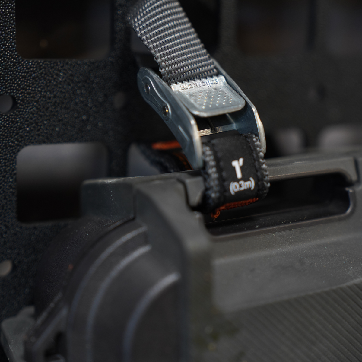 Rollercam MOLLE kit with multiple tie-down straps and MOLLE panel for secure gear attachment.