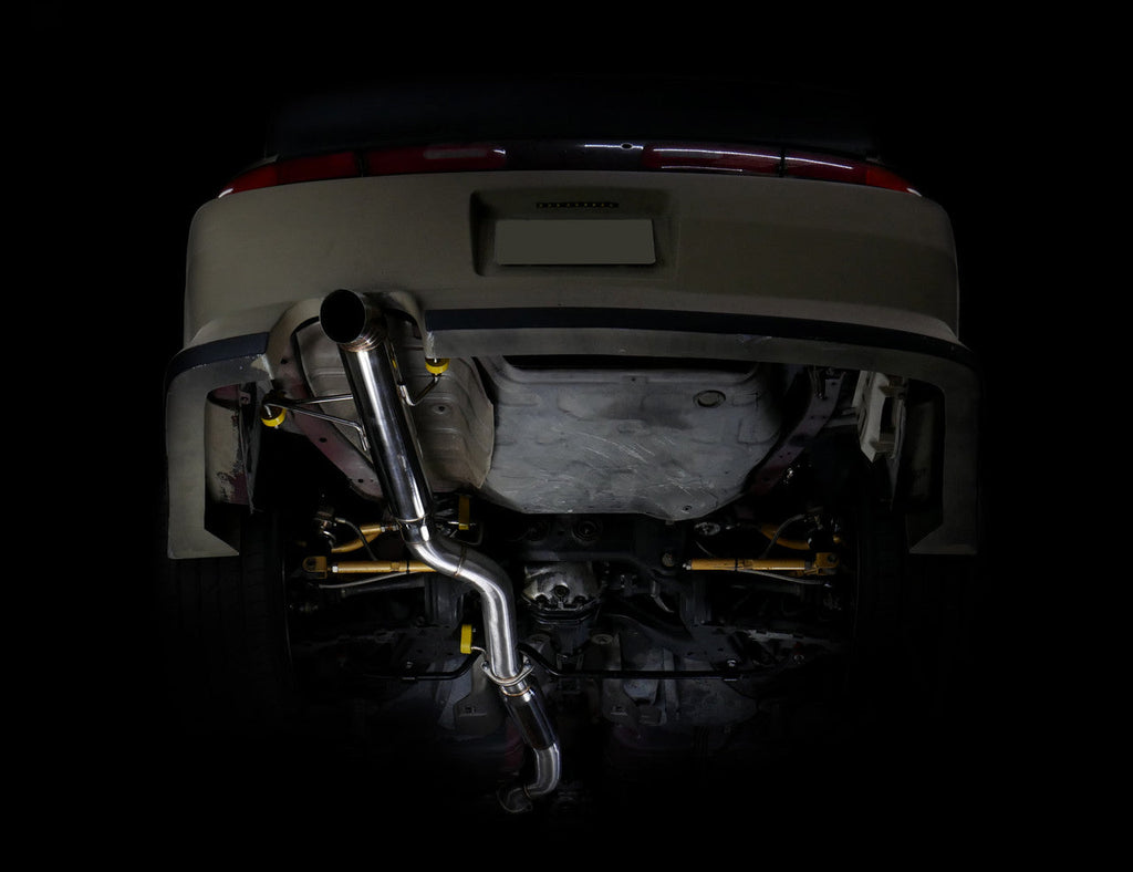 ISR Performance Series II - EP Single Tip Blast Pipe Exhaust System -Resonated- Nissan 240sx 95-98 (S14)