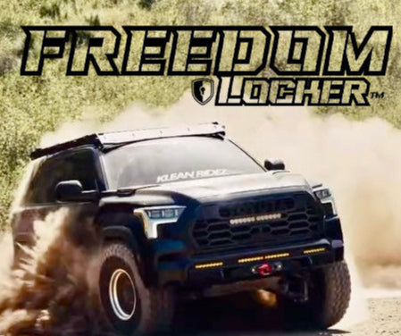 3rd Gen Sequoia Freedom Locker by ExperiMental Designs, rugged metal storage locker with secure latches and door handle.