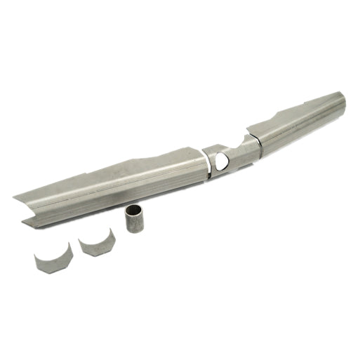 Toyota Pickup rear back truss for models 86-95, axle part from Riley Mountain Motorsports, shown installed on vehicle rear axle.