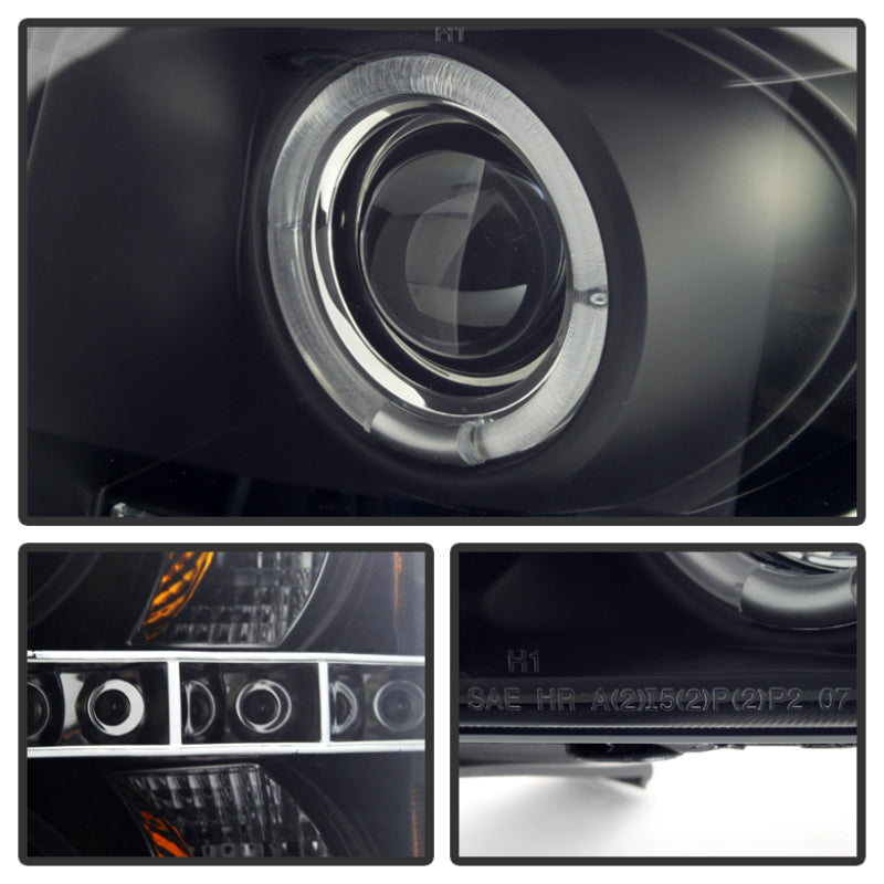 Spyder Chevy Silverado 1500/2500 07-13 Projector Headlights LED Halo LED Blk Smke PRO-YD-CS07-HL-BSM 5078322