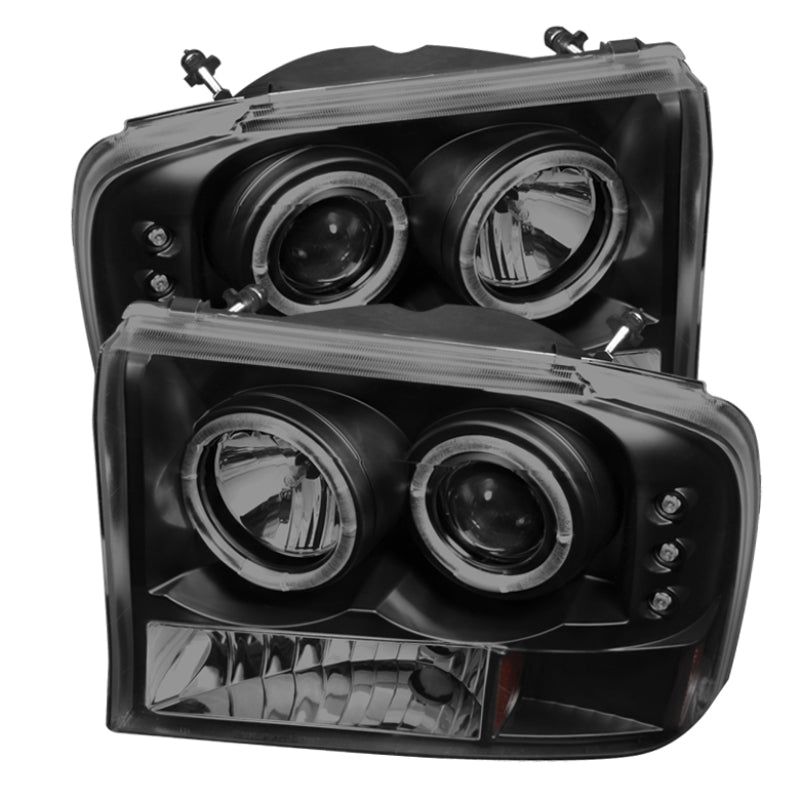 Spyder Ford F250 Super Duty 99-04 Projector Version 2 LED Halo LED Blk Smke PRO-YD-FF25099-1P-G2-BSM 5078452