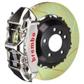 Brembo 08-15 Evo X Front GTR BBK 6 Piston Billet 380x32 2pc Rotor Slotted Type1 - Nickel 1M2.9024AR