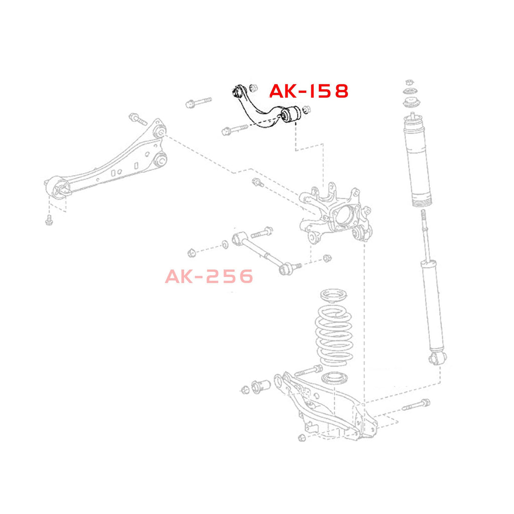Godspeed Scion iM (E180) 2016 Adjustable Rear Upper Control Arms With Spherical Bearings