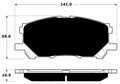 Porterfield Brake Pads for 2009 LEXUS RX 350
