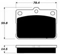 Porterfield Brake Pads for 1980 TOYOTA COROLLA Sedan 1.8L 3T-C Eng.