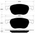 Porterfield Brake Pads for 2011 VOLVO S40 300mm Front Discs