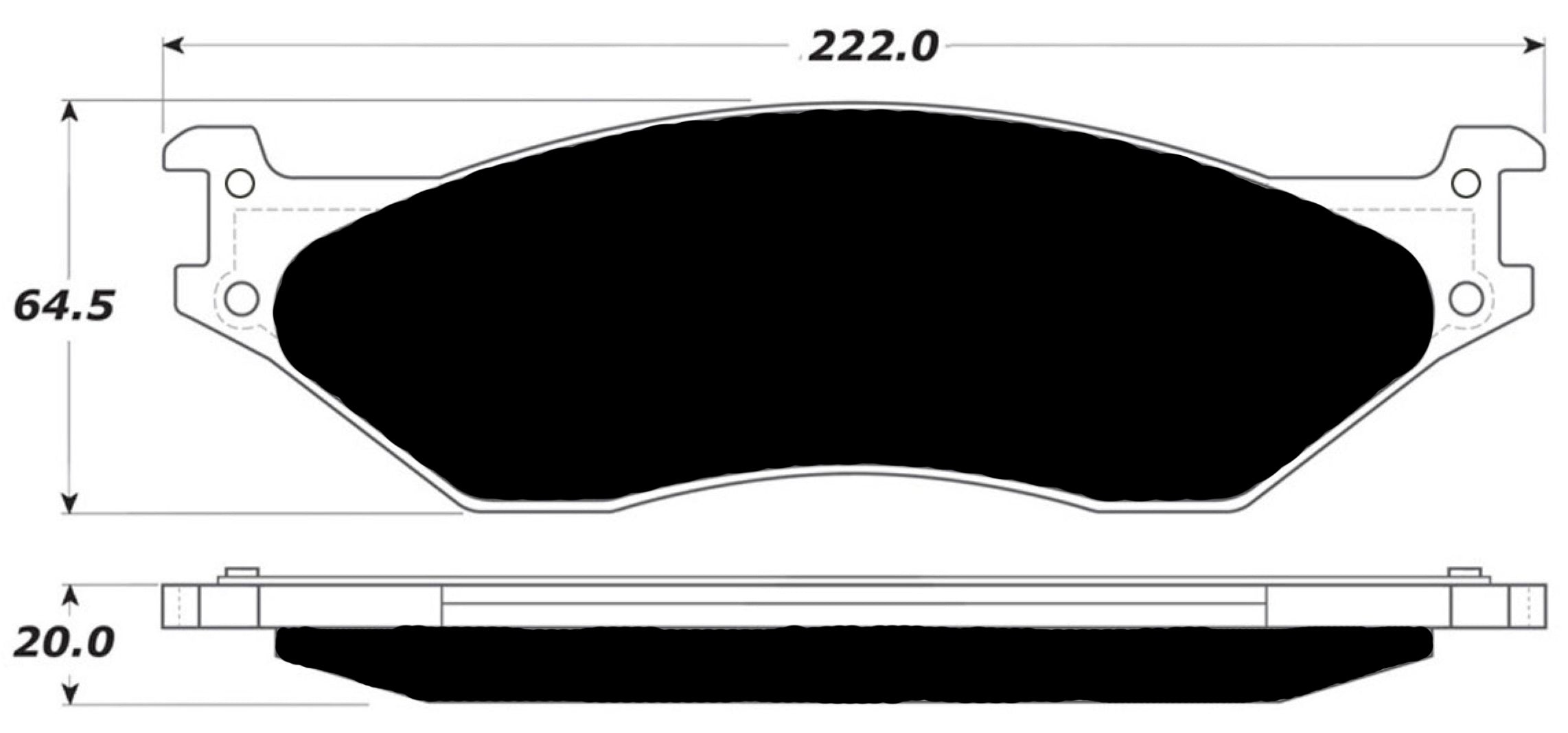 Porterfield Brake Pads for 2006 FORD F550 Super Duty