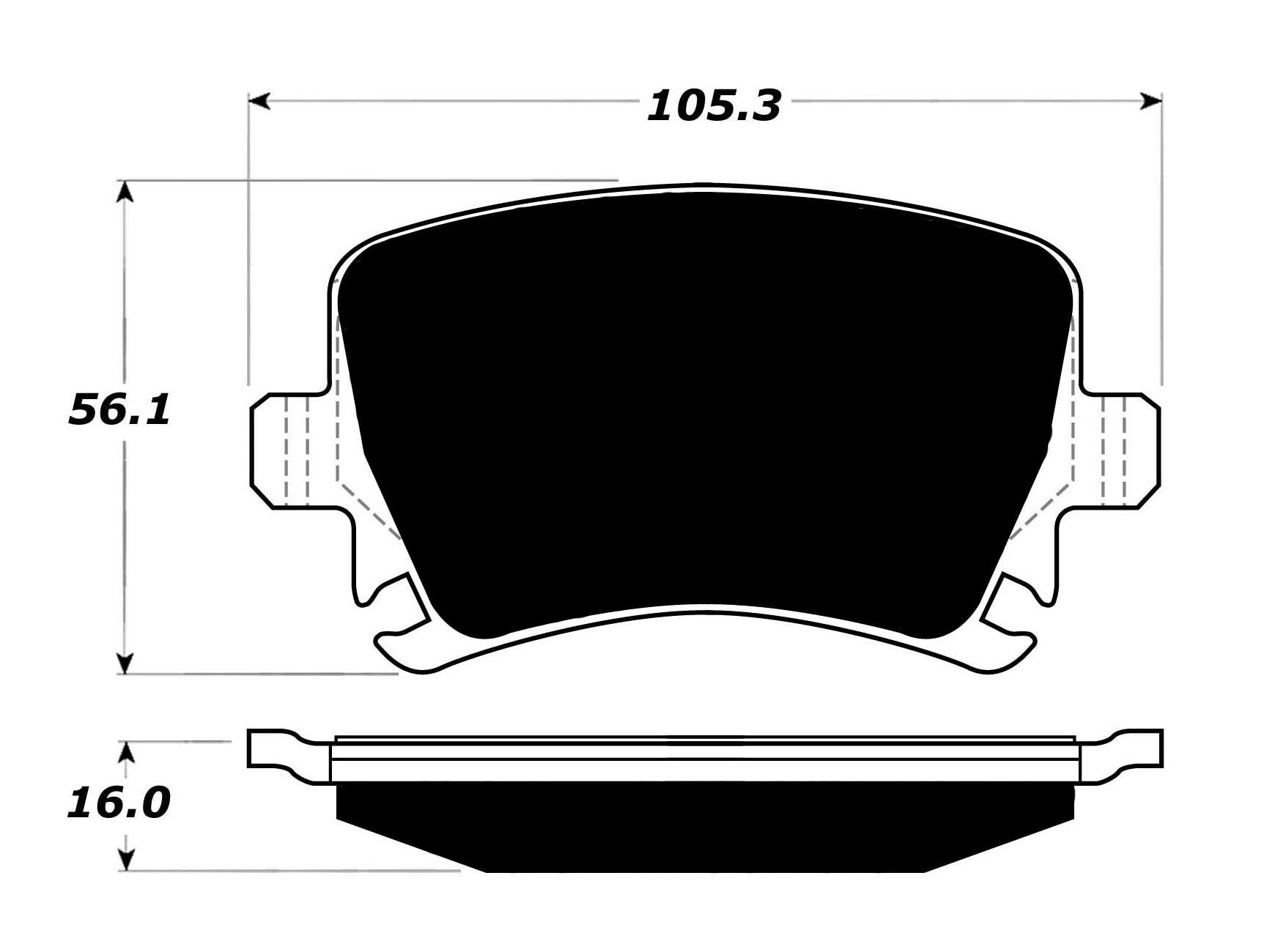 Porterfield Brake Pads for 2014 AUDI TT Quattro- TTRS