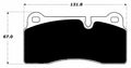 Porterfield Brake Pads for 1997 LAMBORGHINI DIABLO