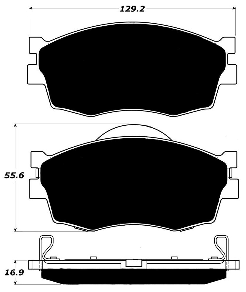 Porterfield Brake Pads for 2008 KIA RIO