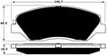 Porterfield Brake Pads for 2011 KIA SEDONA